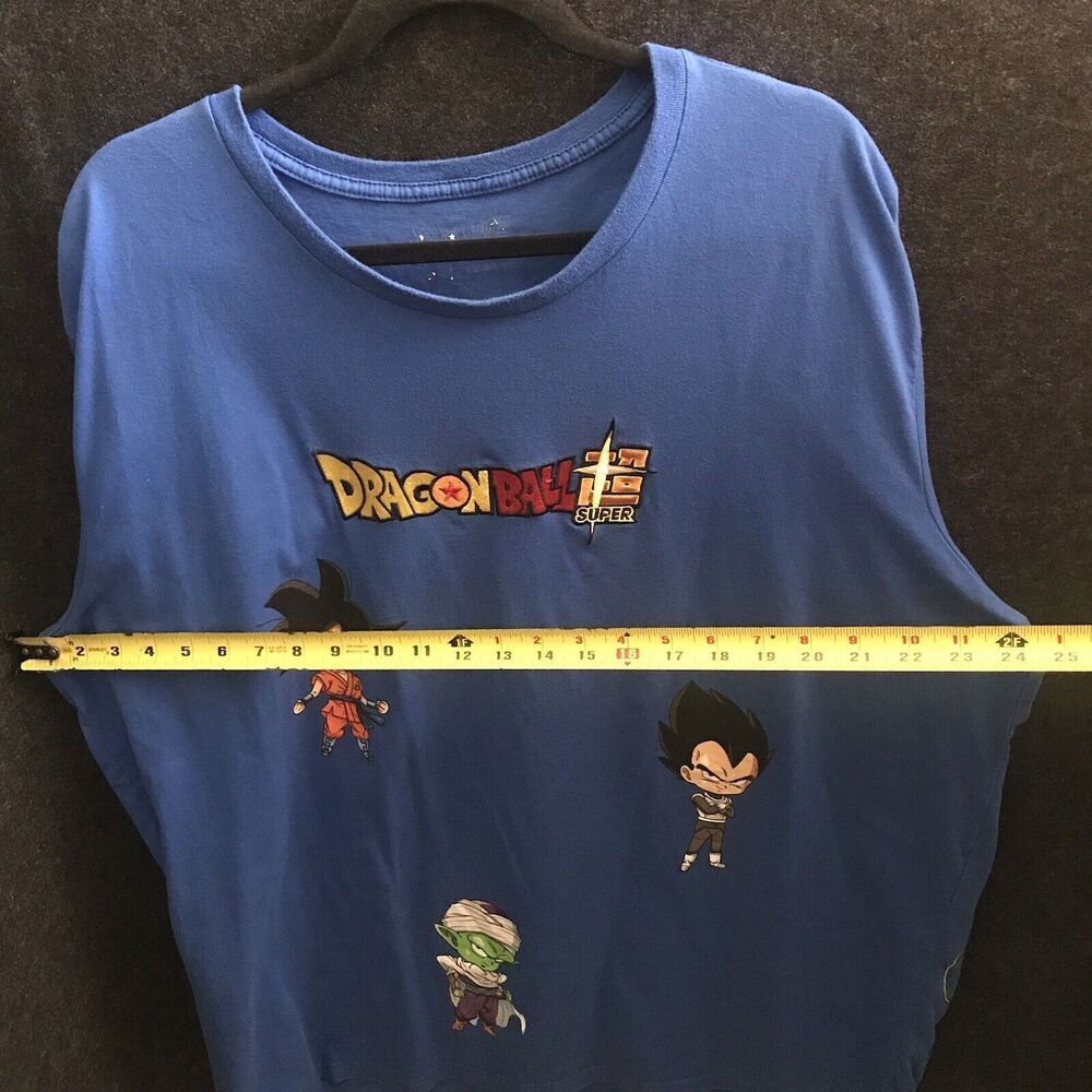 Dragon Ball Z Super T-Shirt Blue Tee Chibi Goku‎ Piccolo Vegeta Shenron - Picture 8 of 11